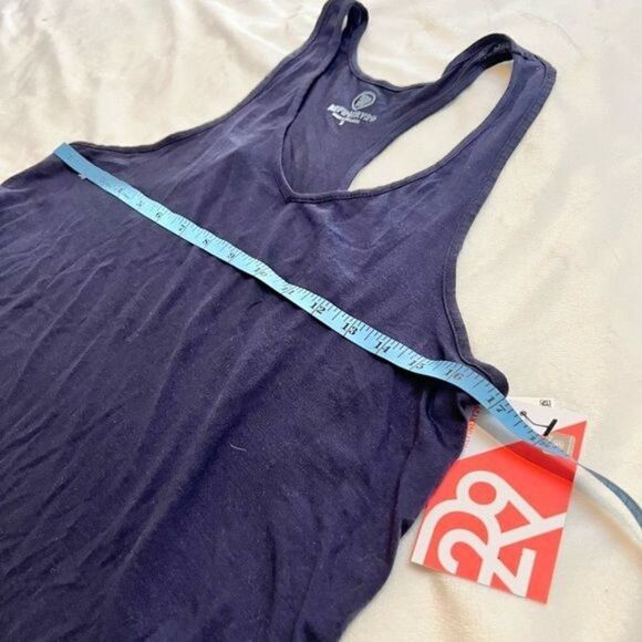 Refinery 29 Knit Pajama Racerback Tank Top Navy Small - Picture 7 of 10